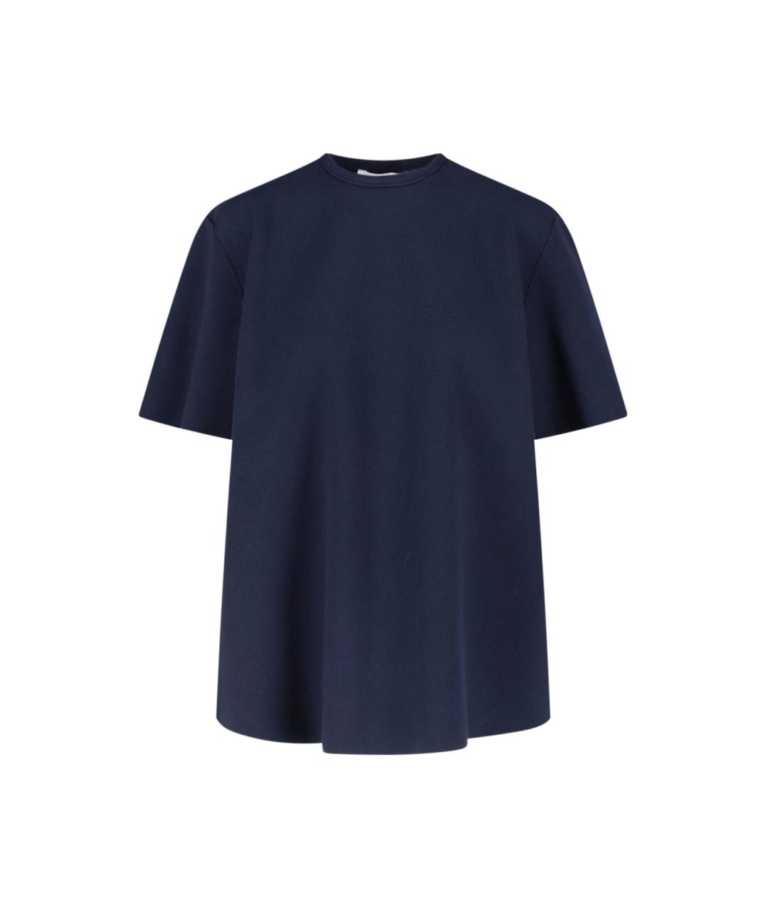 THE FRANKIE SHOP Синяя вискозная футболка, фото 1