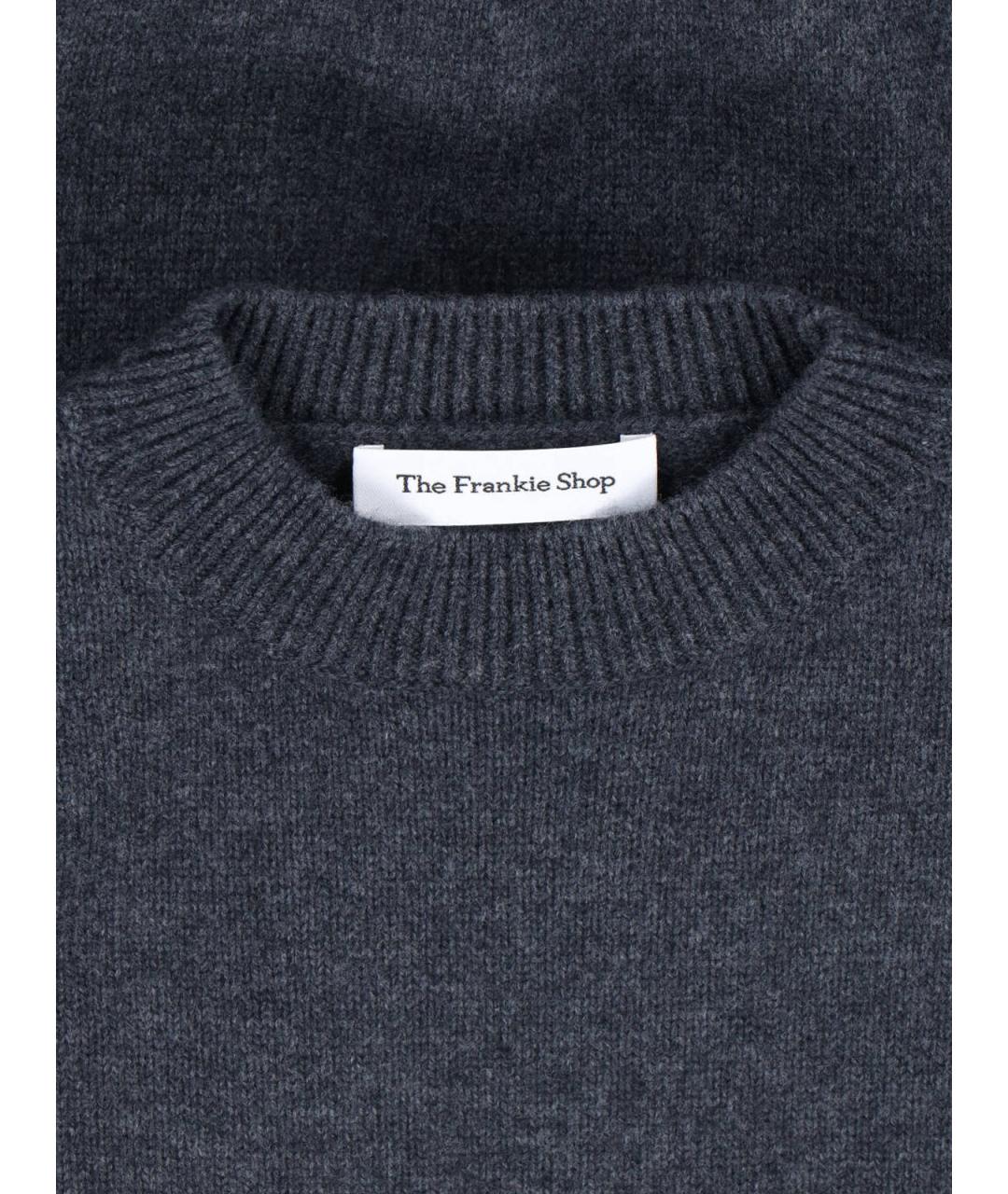 THE FRANKIE SHOP Серый шерстяной джемпер / свитер, фото 3