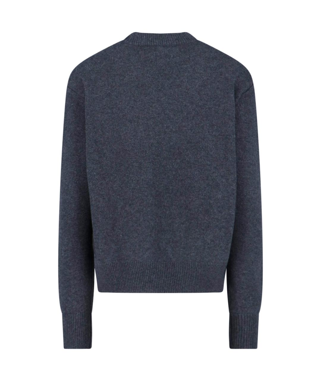 THE FRANKIE SHOP Серый шерстяной джемпер / свитер, фото 2