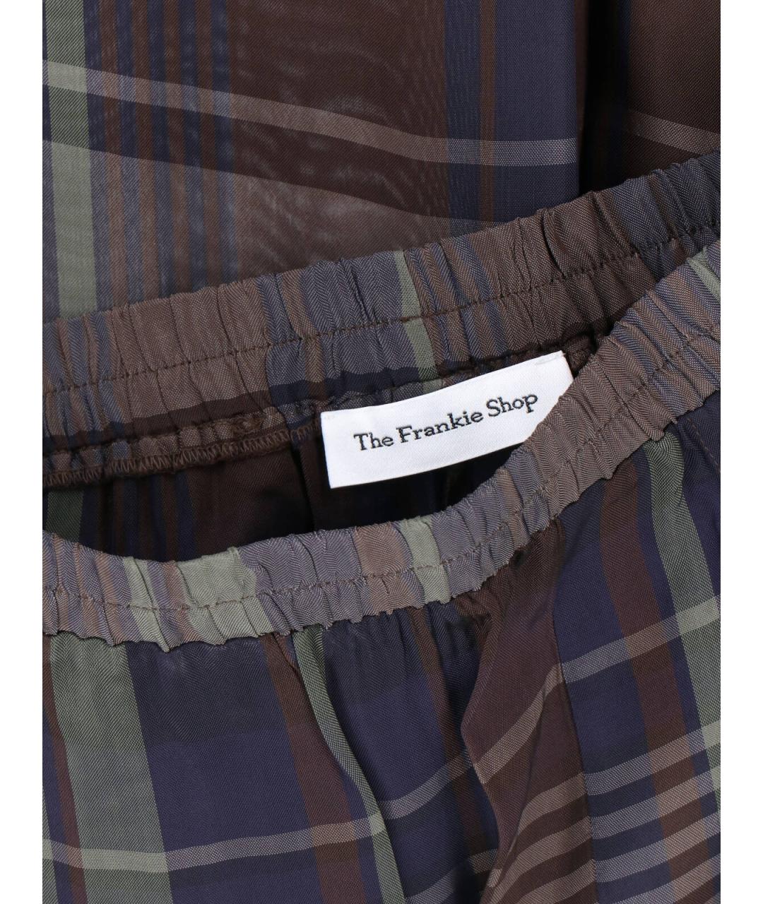 THE FRANKIE SHOP Мульти вискозные прямые брюки, фото 5