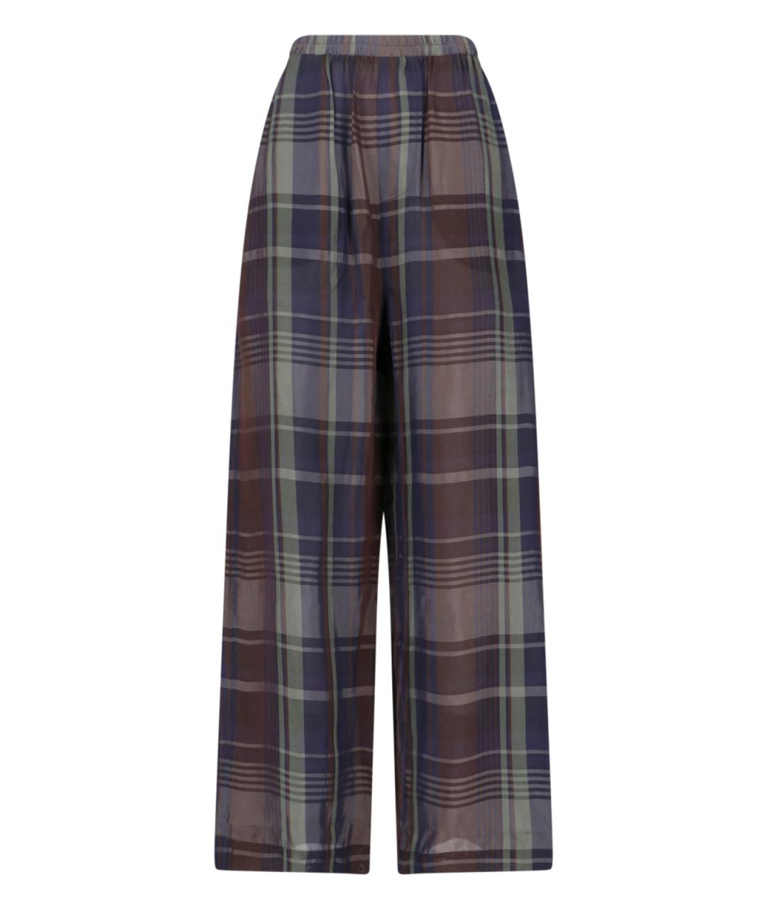 THE FRANKIE SHOP Мульти вискозные прямые брюки, фото 1