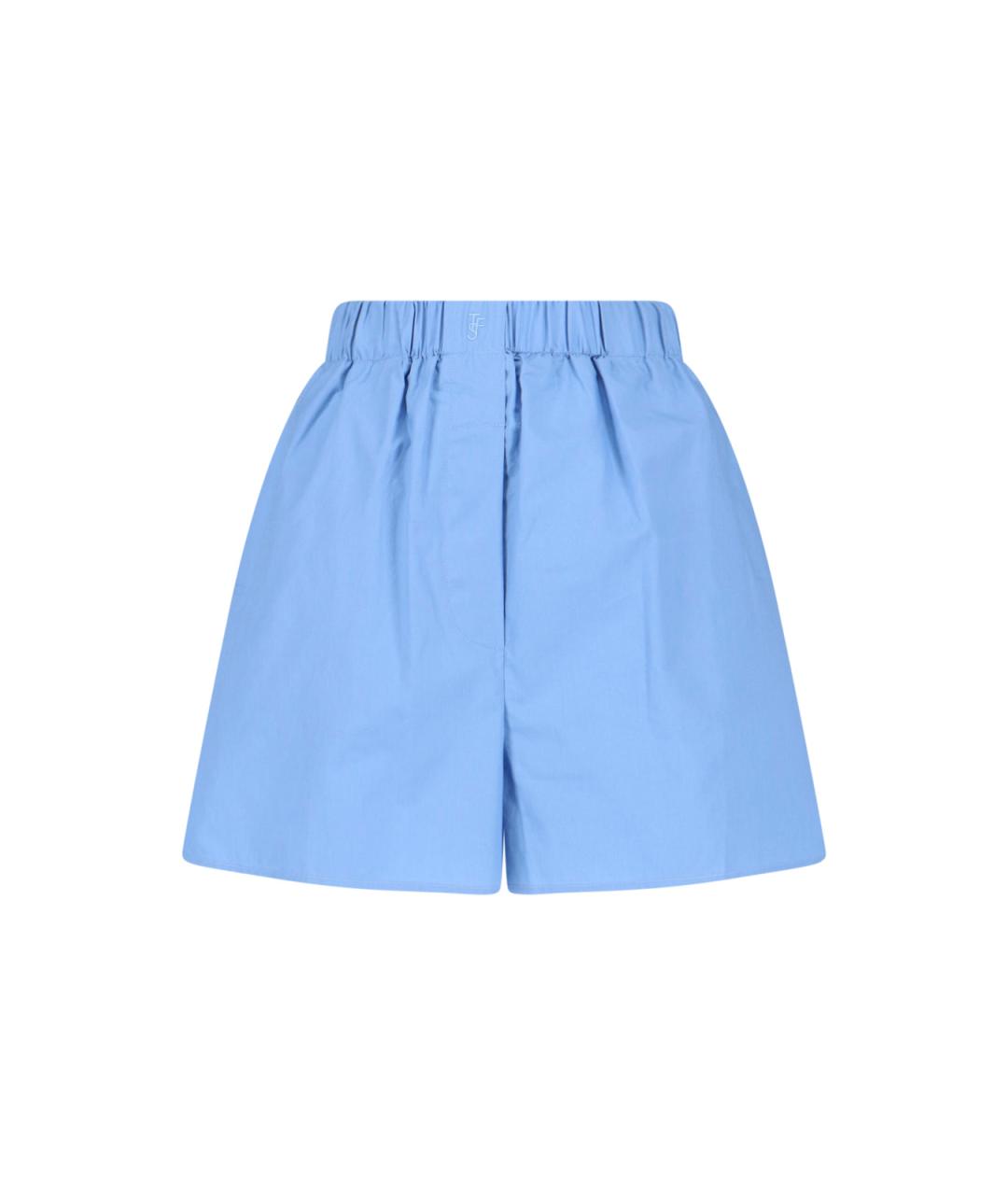 THE FRANKIE SHOP Голубые хлопковые шорты, фото 1