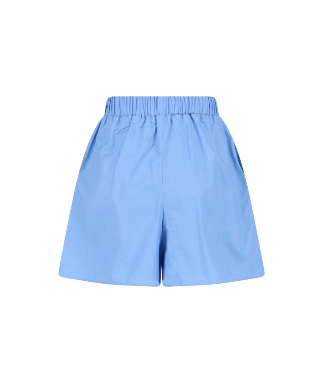 THE FRANKIE SHOP Голубые хлопковые шорты, фото 2