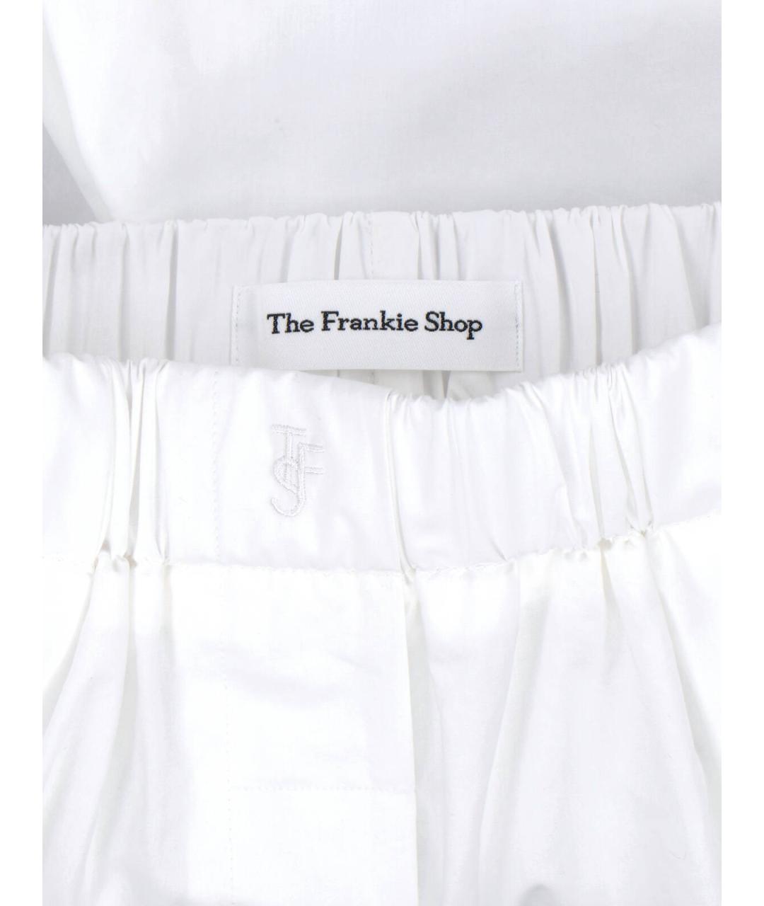 THE FRANKIE SHOP Белые хлопковые шорты, фото 3