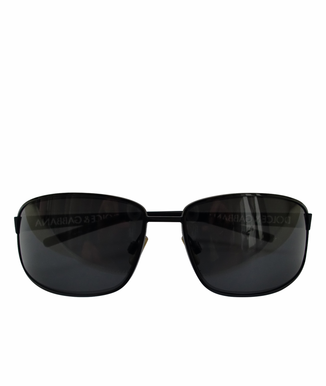 DOLCE&GABBANA Черные металлические солнцезащитные очки, фото 1