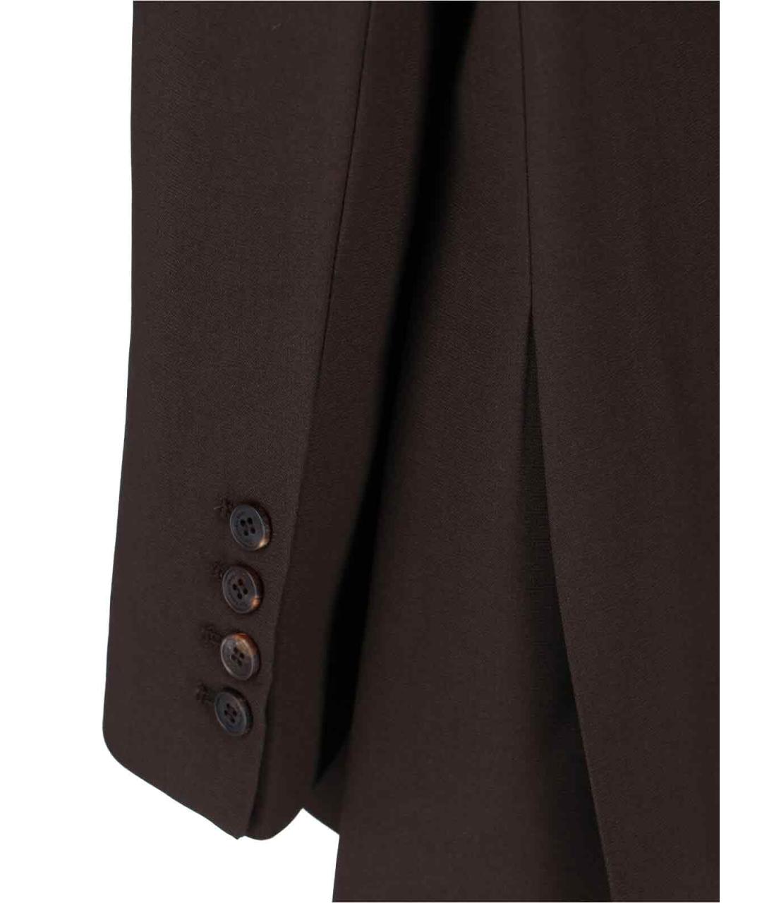 THE FRANKIE SHOP Коричневый полиэстеровый жакет/пиджак, фото 4