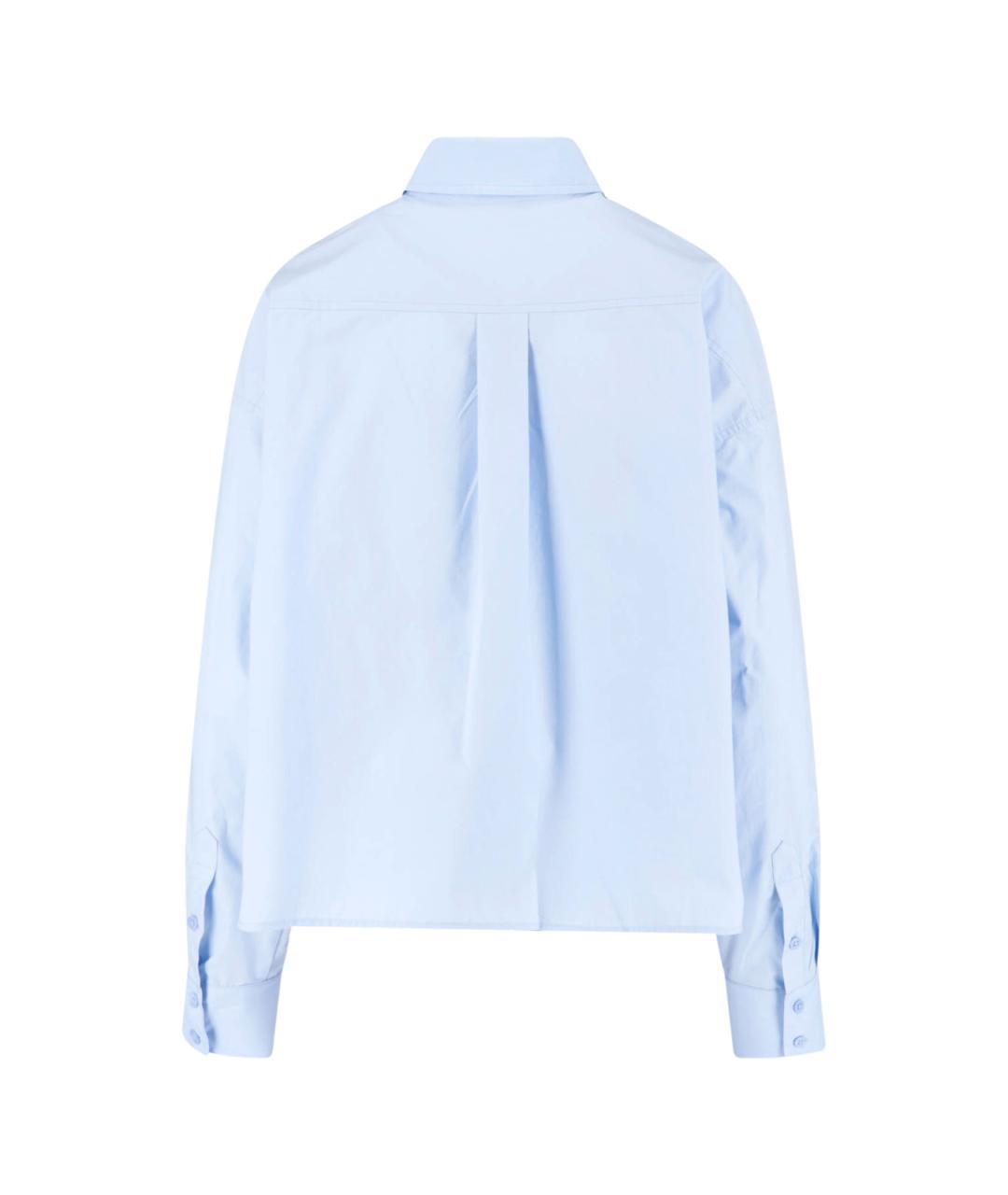 THE FRANKIE SHOP Синяя хлопковая рубашка, фото 2