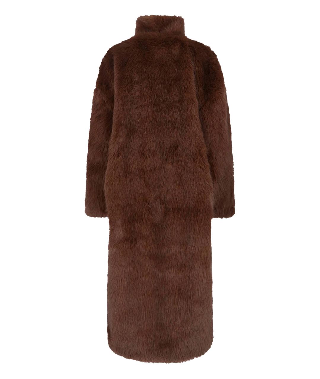 THE FRANKIE SHOP Коричневое полиэстеровое пальто, фото 2