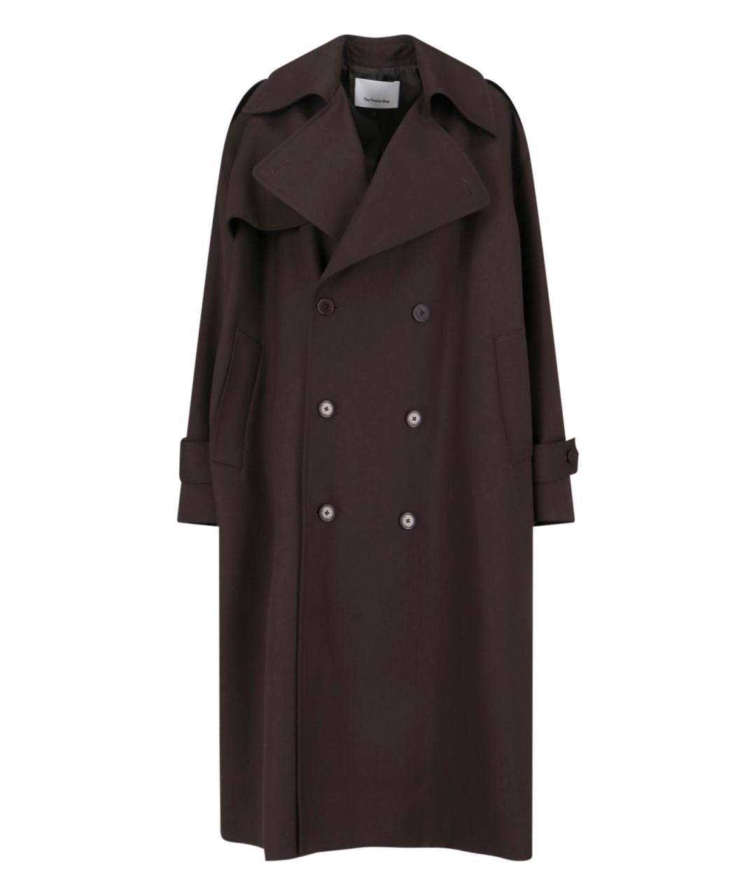 THE FRANKIE SHOP Коричневый полиэстеровый тренч/плащ, фото 1