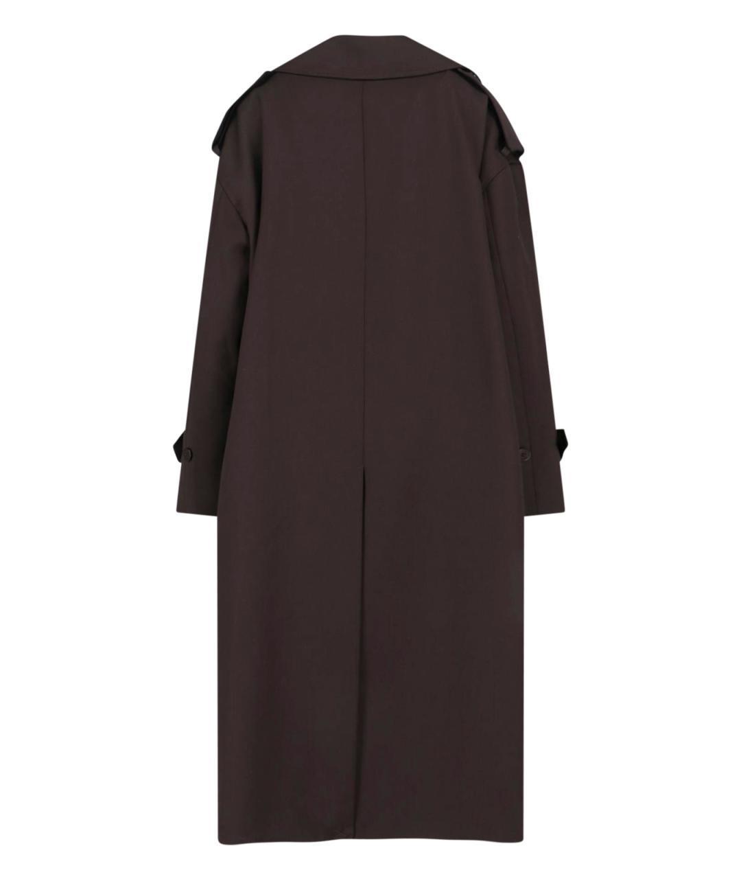 THE FRANKIE SHOP Коричневый полиэстеровый тренч/плащ, фото 2