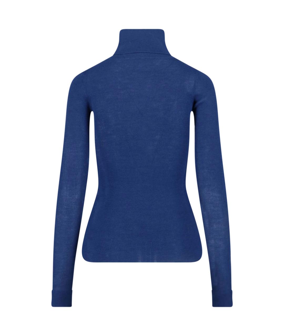 THE FRANKIE SHOP Синий шерстяной джемпер / свитер, фото 2