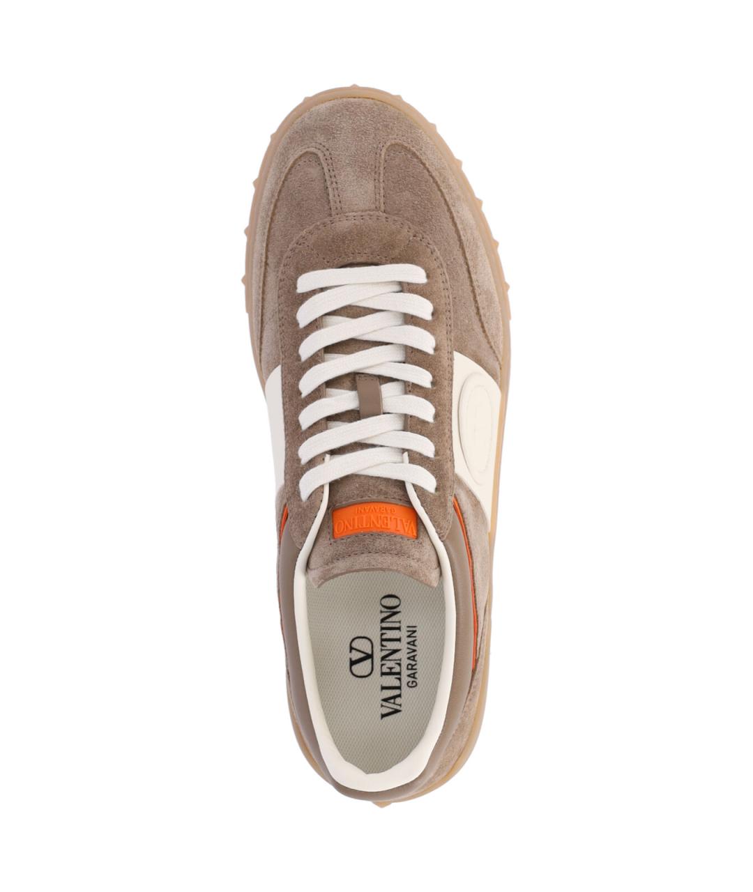 VALENTINO Коричневые низкие кроссовки / кеды, фото 4