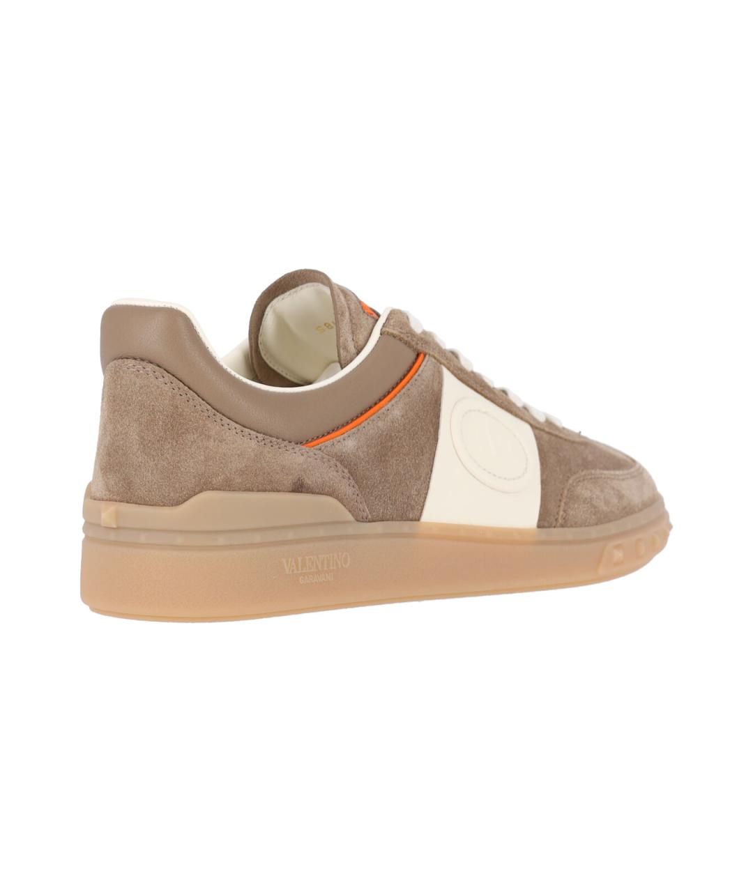 VALENTINO Коричневые низкие кроссовки / кеды, фото 3