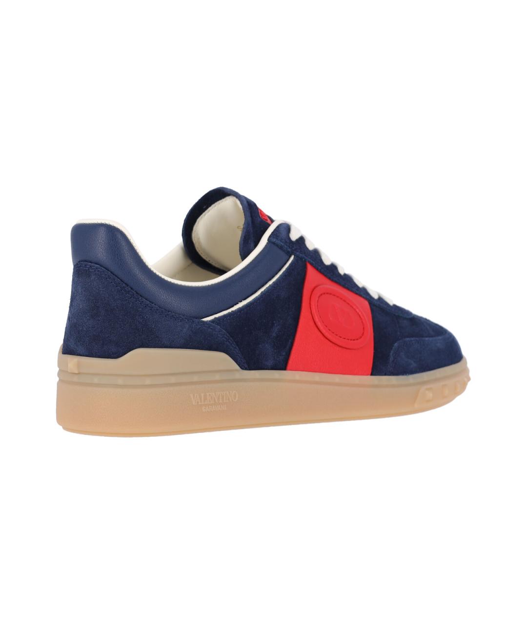 VALENTINO Синие низкие кроссовки / кеды, фото 4