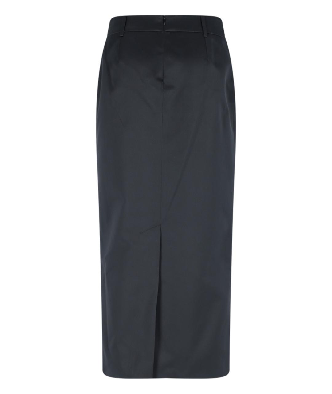 THE FRANKIE SHOP Черная полиэстеровая юбка макси, фото 2