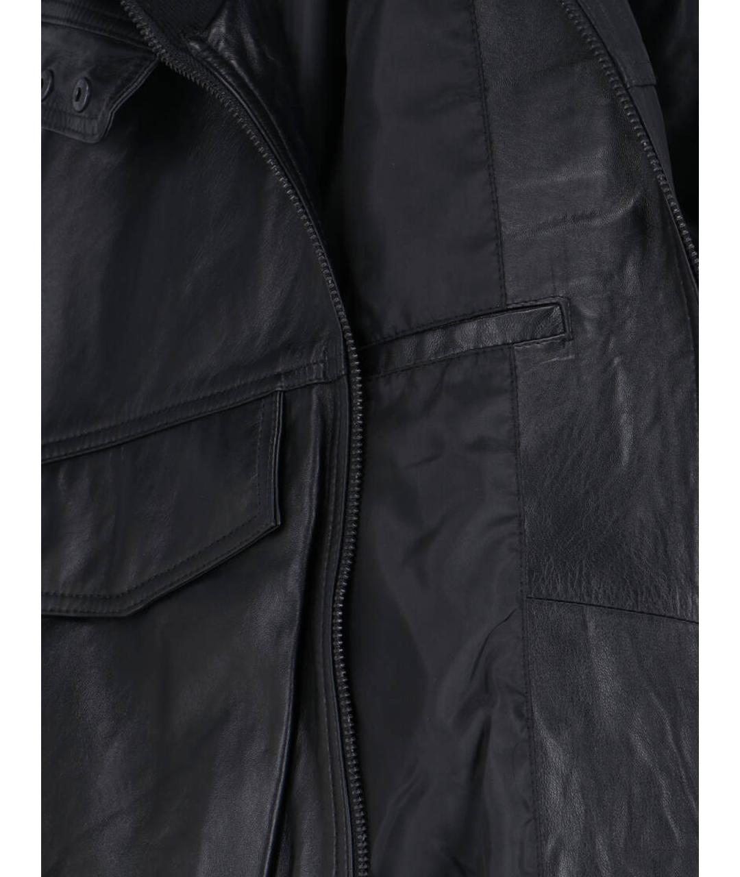 THE FRANKIE SHOP Черная кожаная куртка, фото 5