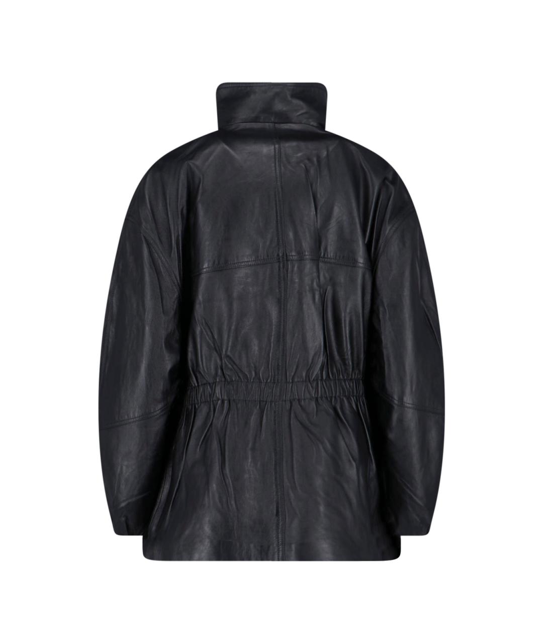 THE FRANKIE SHOP Черная кожаная куртка, фото 2