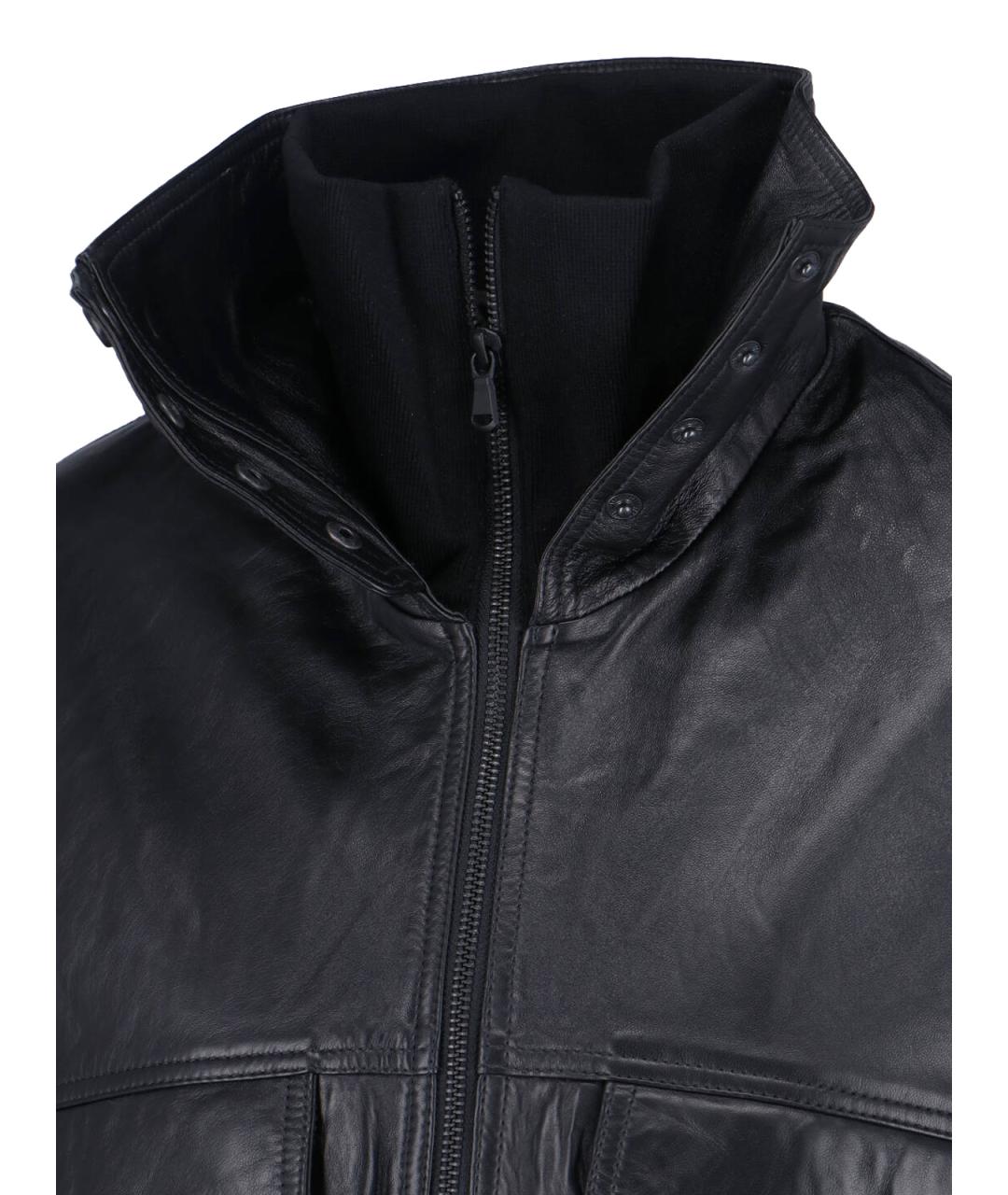 THE FRANKIE SHOP Черная кожаная куртка, фото 4
