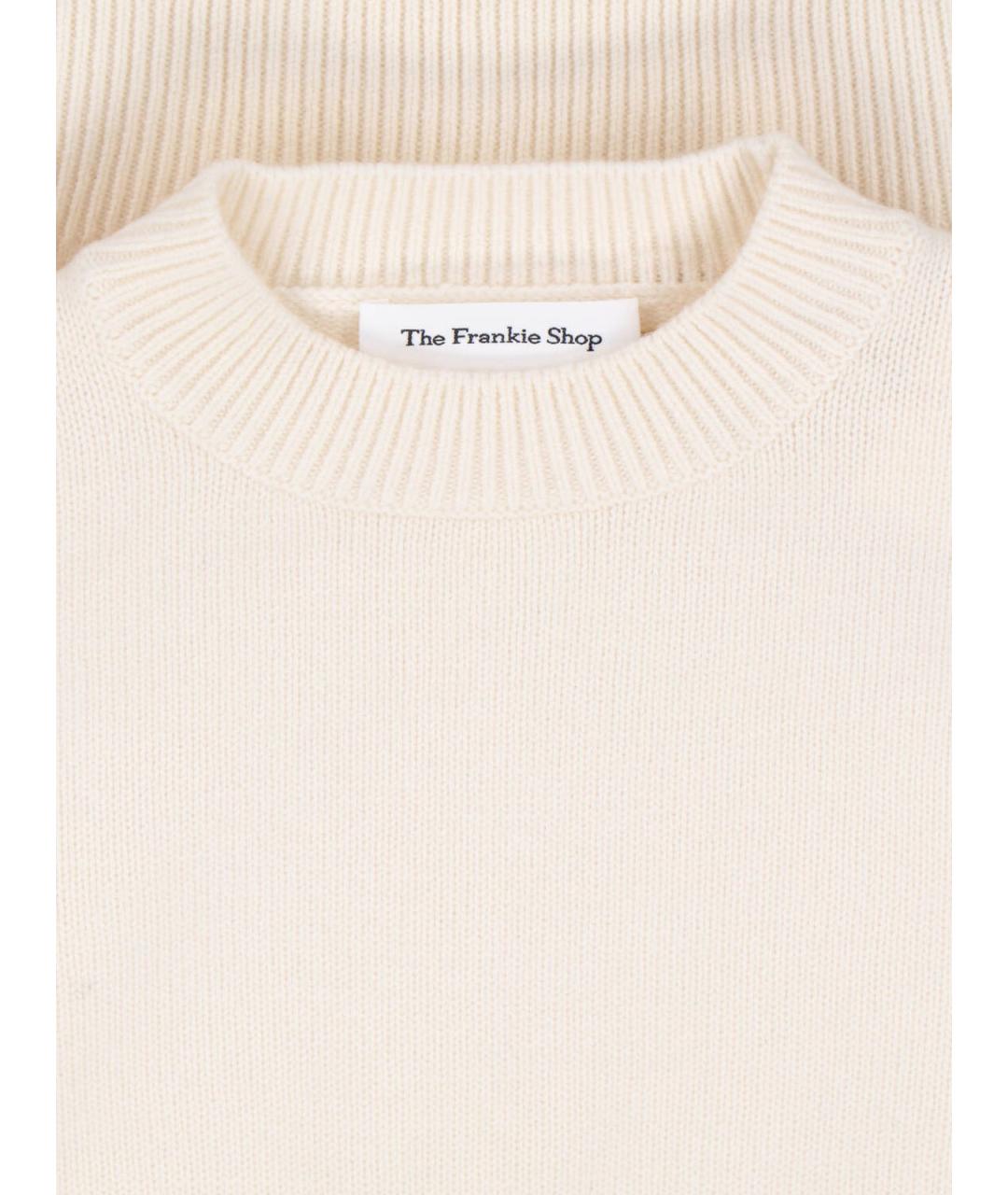 THE FRANKIE SHOP Белый шерстяной джемпер / свитер, фото 3
