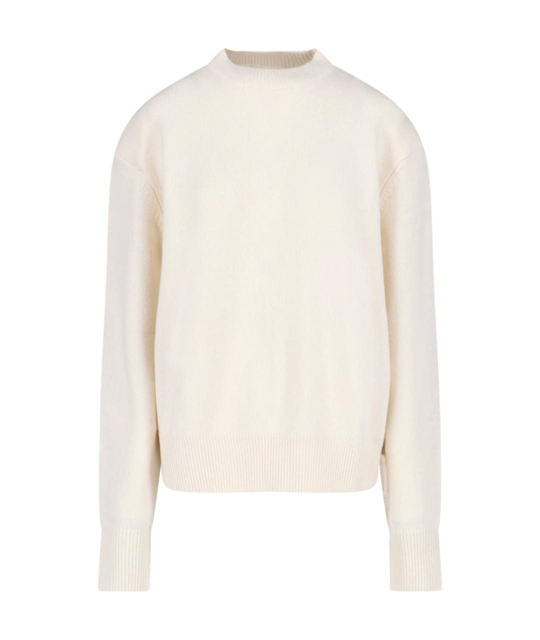 THE FRANKIE SHOP Белый шерстяной джемпер / свитер, фото 1