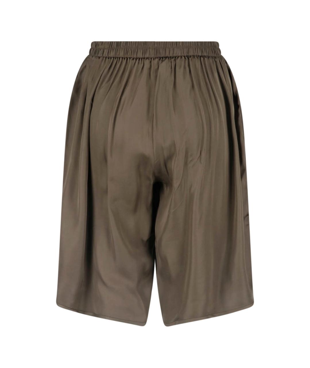 THE FRANKIE SHOP Зеленые вискозные прямые брюки, фото 2