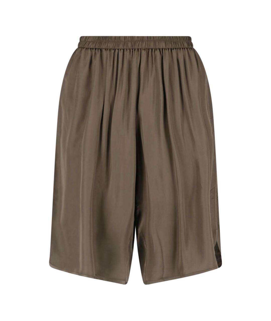 THE FRANKIE SHOP Зеленые вискозные прямые брюки, фото 1