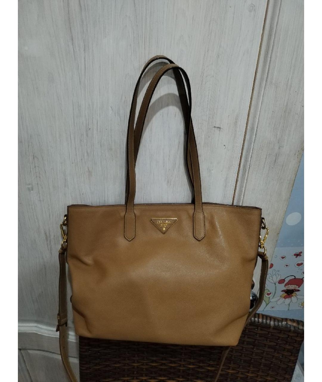 PRADA Кожаная сумка тоут, фото 10