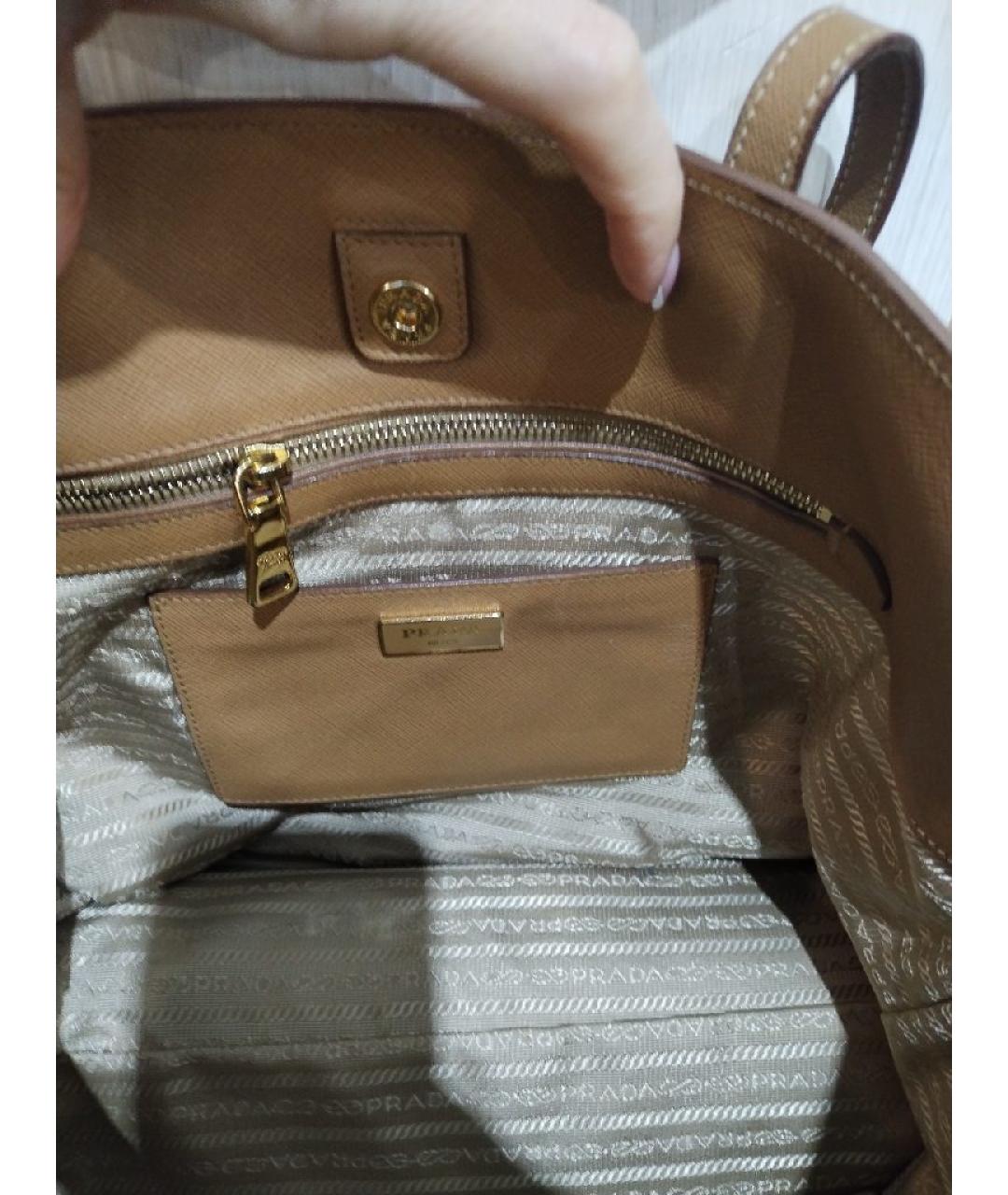 PRADA Кожаная сумка тоут, фото 8