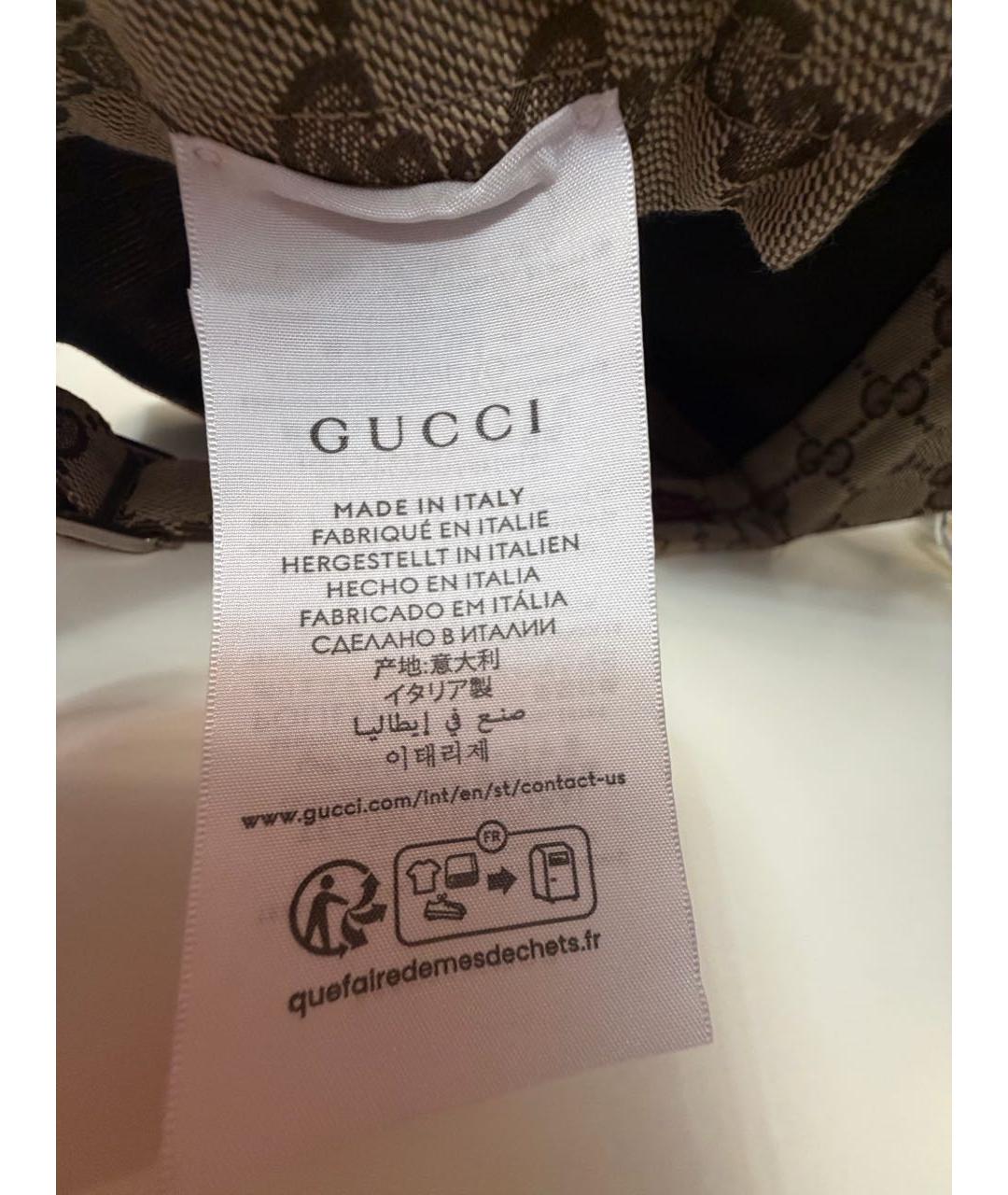 GUCCI Бежевая хлопковая кепка, фото 5