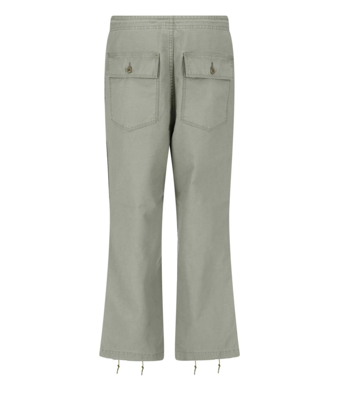 NEEDLES Зеленые хлопковые повседневные брюки, фото 2