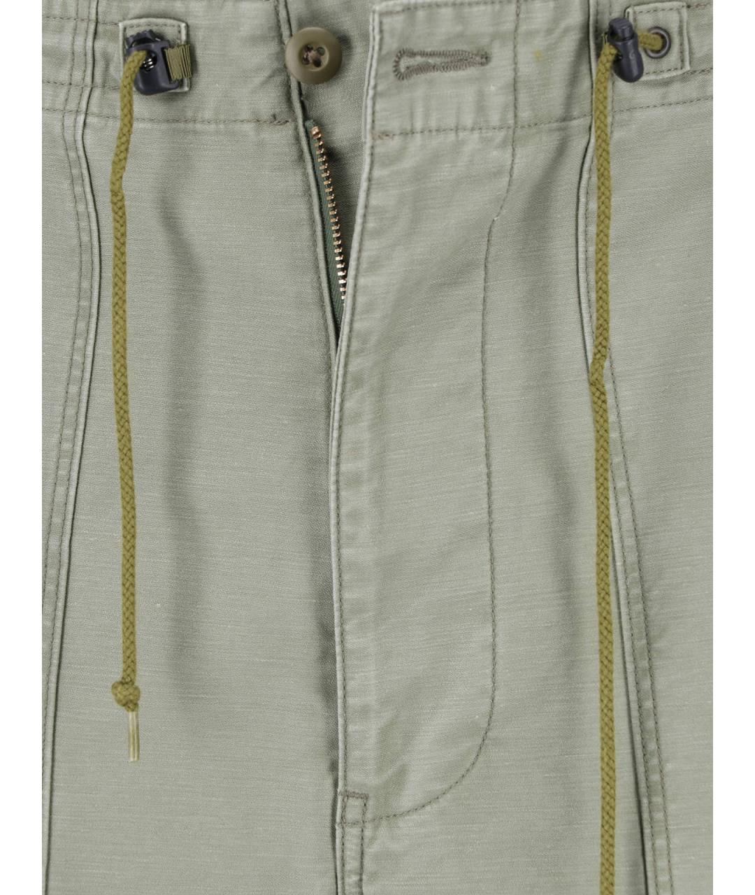 NEEDLES Зеленые хлопковые повседневные брюки, фото 5