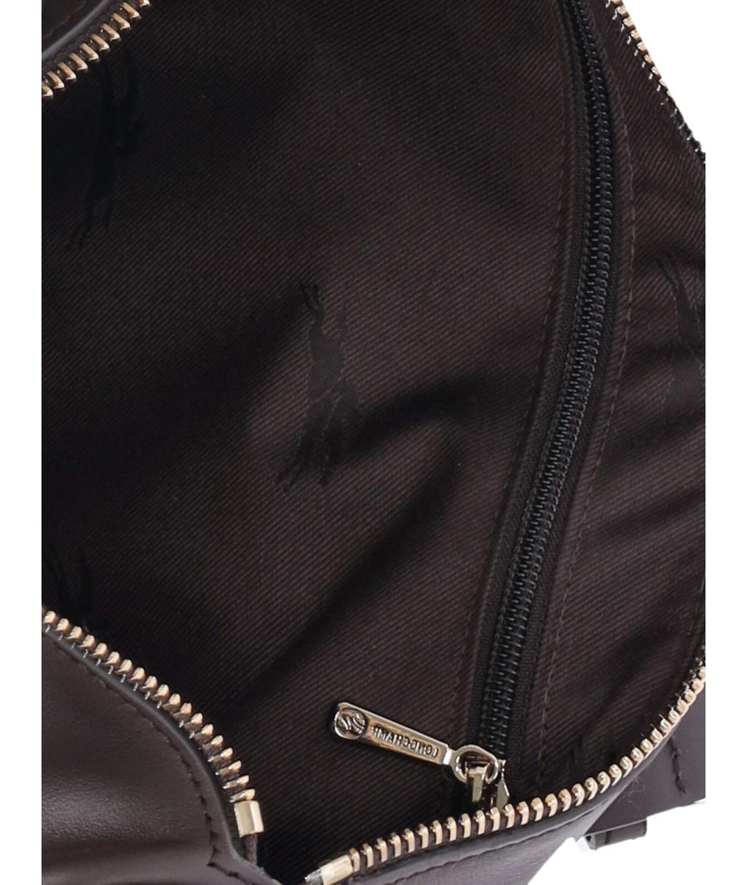 LONGCHAMP Коричневая кожаная сумка через плечо, фото 4