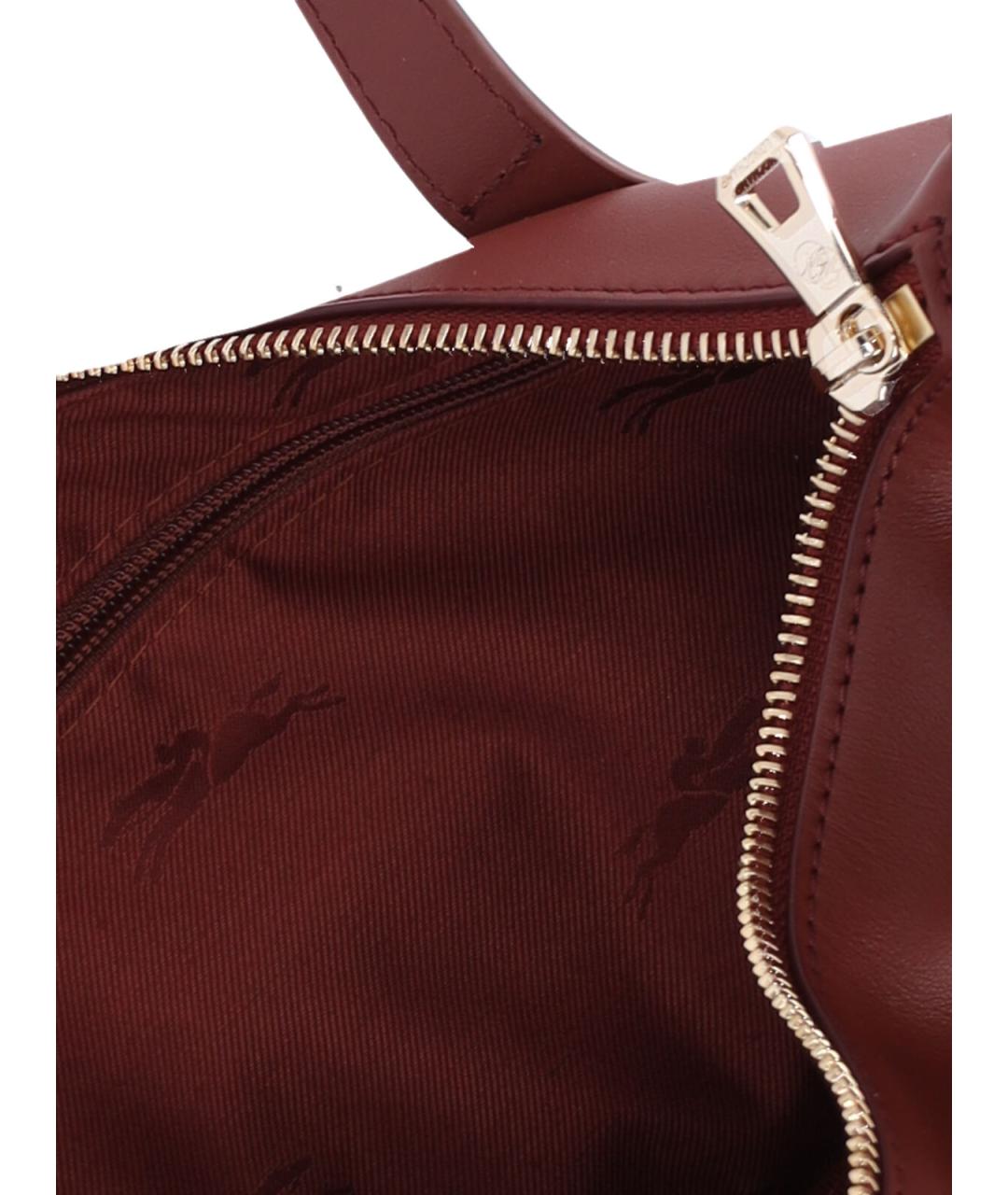 LONGCHAMP Красная кожаная сумка через плечо, фото 4
