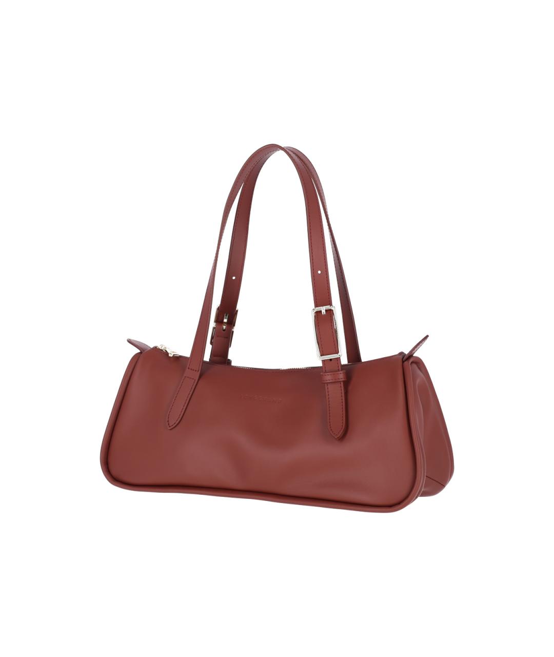 LONGCHAMP Красная кожаная сумка через плечо, фото 2