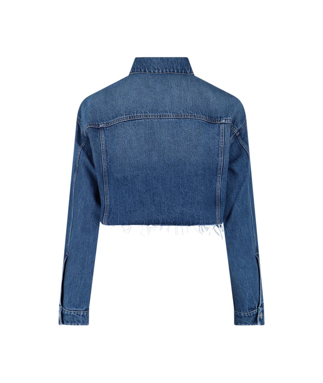 MIU MIU Синяя хлопковая куртка, фото 2