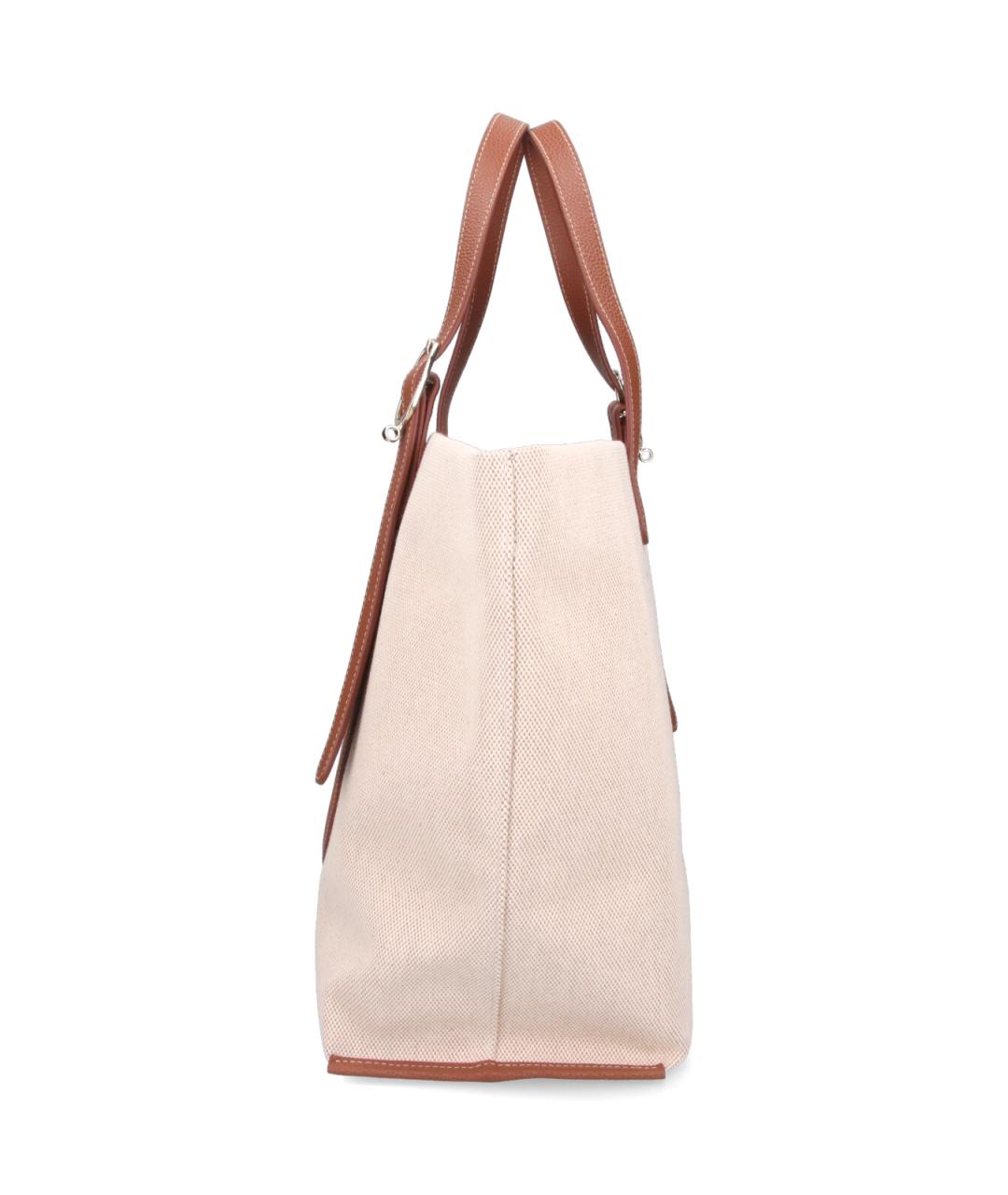 LONGCHAMP Коричневая тканевая сумка тоут, фото 5