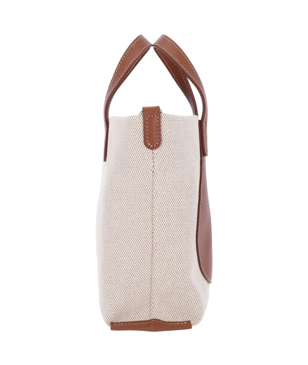 LONGCHAMP Коричневая тканевая сумка тоут, фото 5