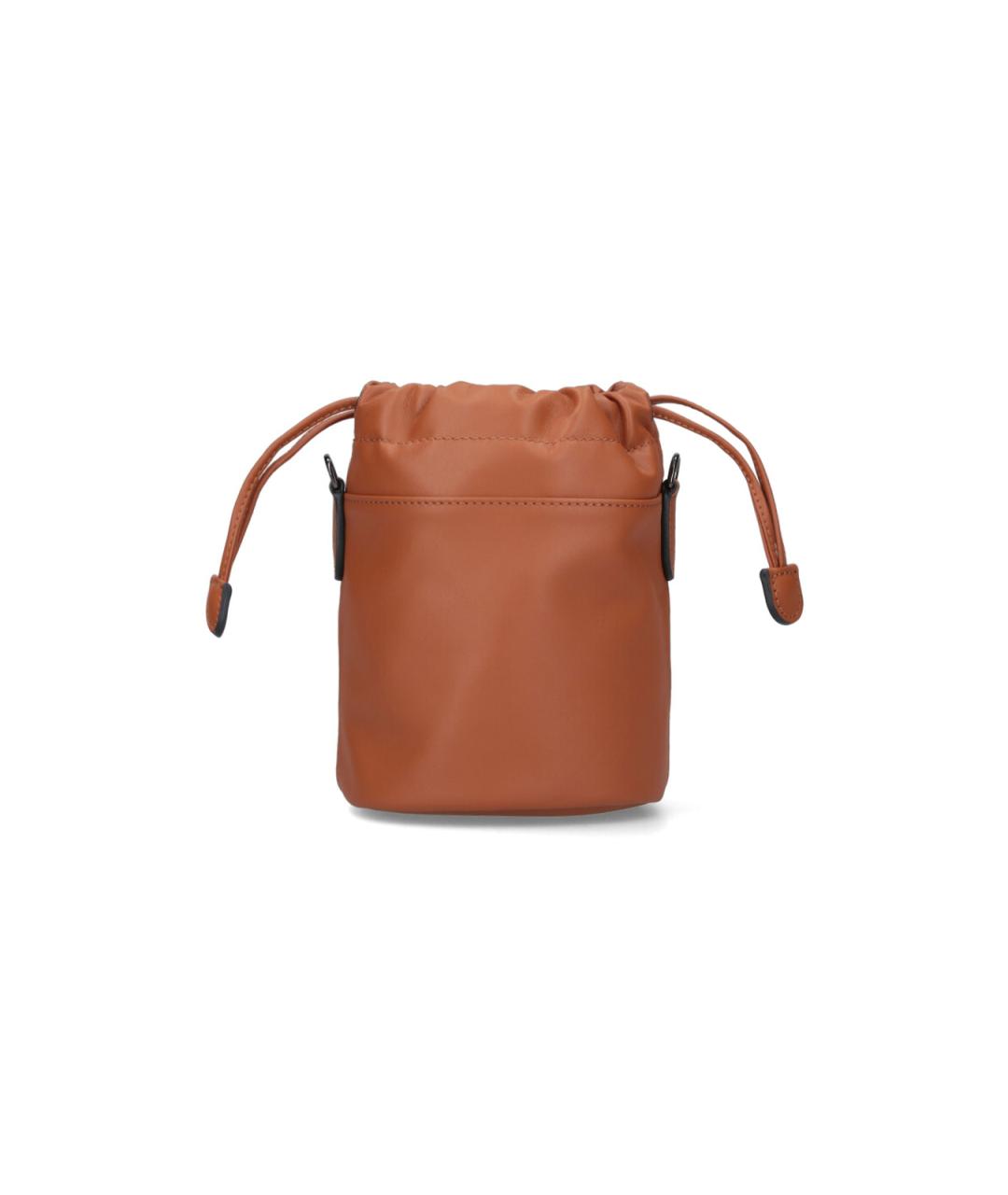 LONGCHAMP Коричневая кожаная сумка через плечо, фото 3