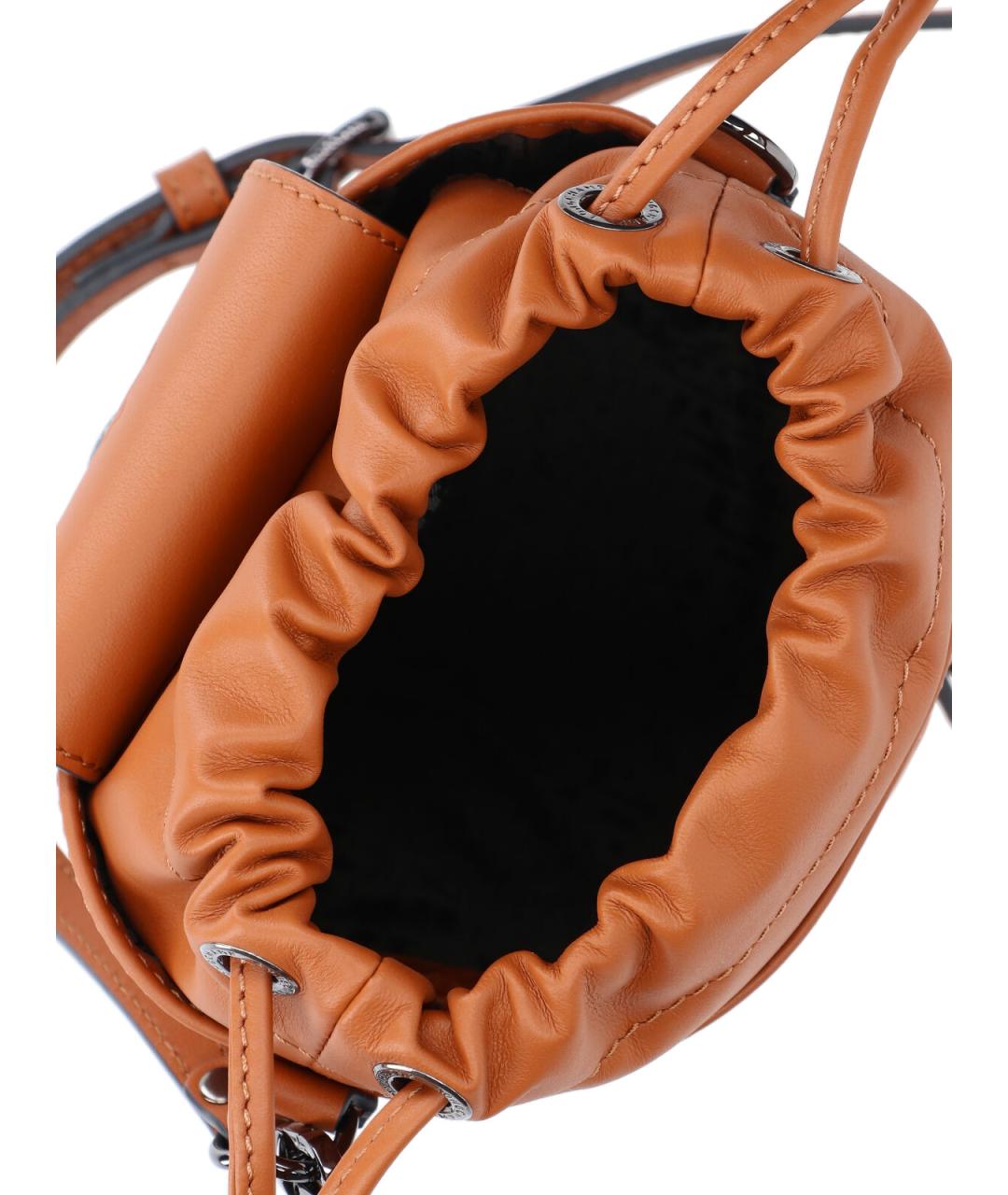 LONGCHAMP Коричневая кожаная сумка через плечо, фото 4