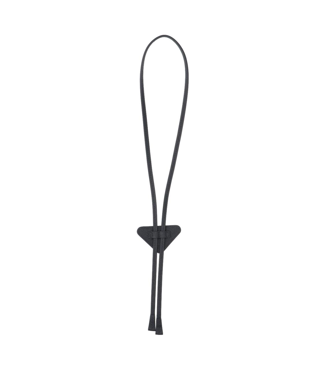 PRADA Черная кожаная цепочка/подвеска, фото 2