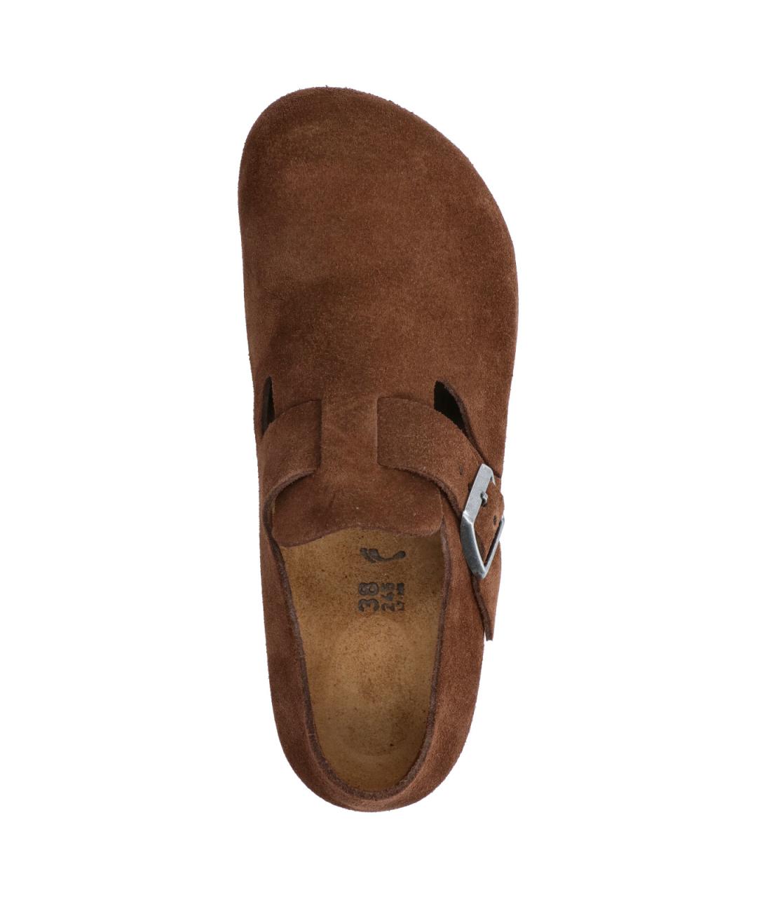 BIRKENSTOCK Коричневые замшевые сандалии, фото 5