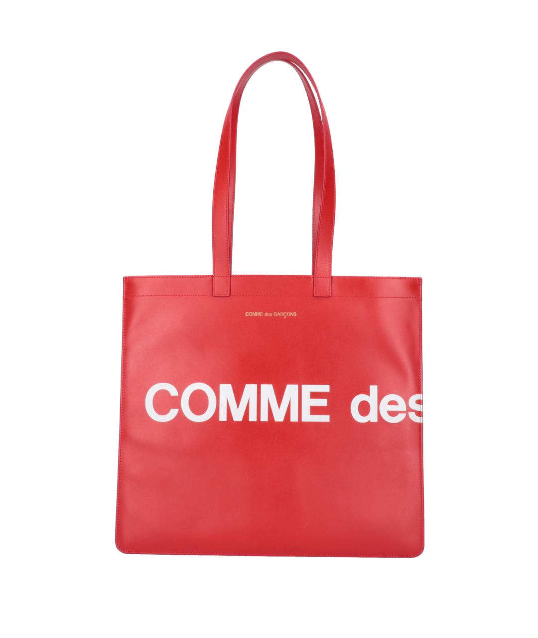 COMME DES GARÇONS WALLET Красная кожаная сумка тоут, фото 1