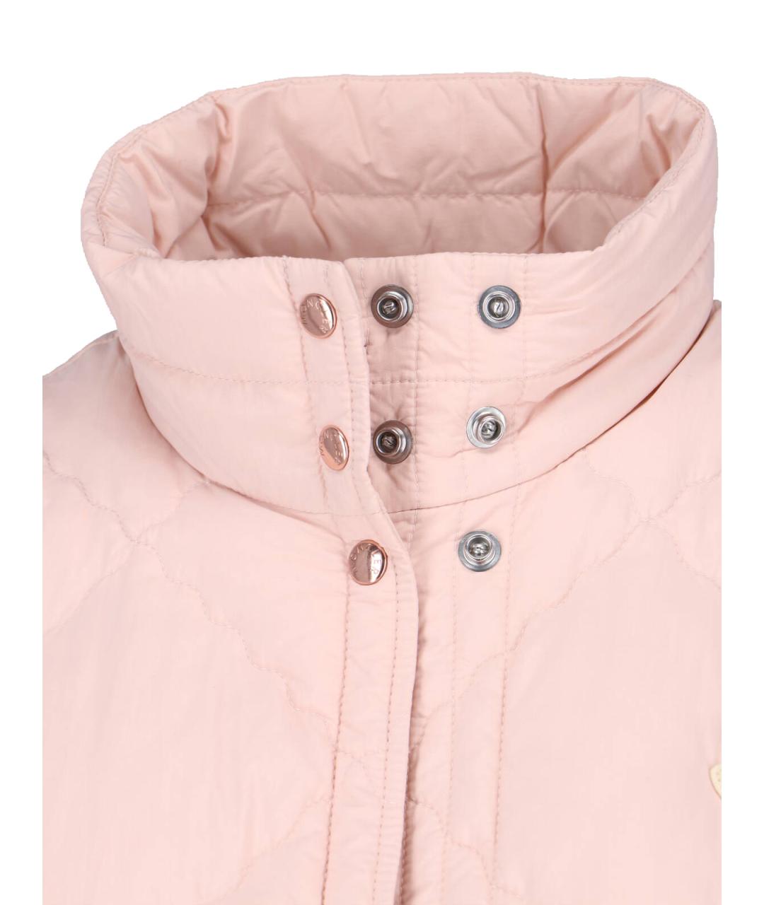 MONCLER Розовый полиамидовый жилет, фото 4