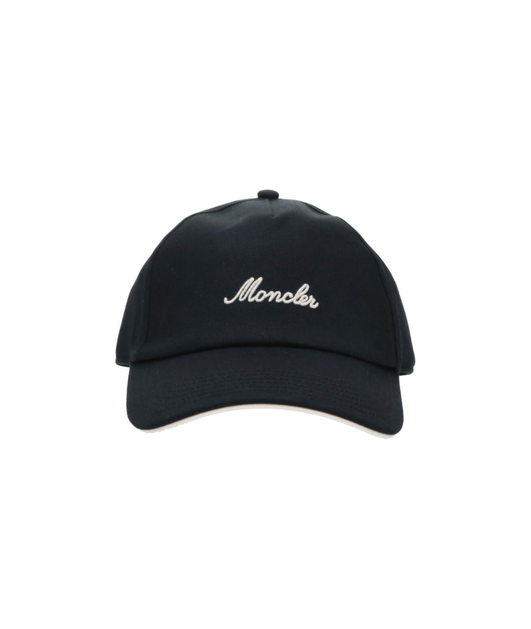 MONCLER Черная хлопковая кепка/бейсболка, фото 1
