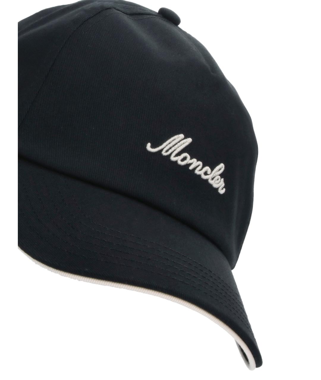 MONCLER Черная хлопковая кепка/бейсболка, фото 3