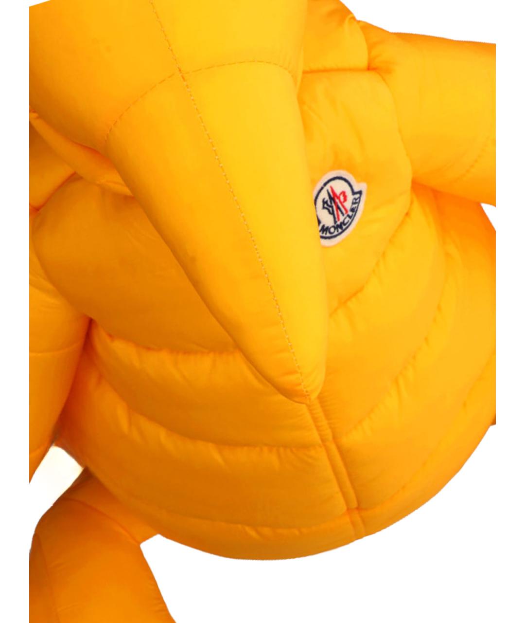 MONCLER Желтая синтетическая сумка на плечо, фото 4