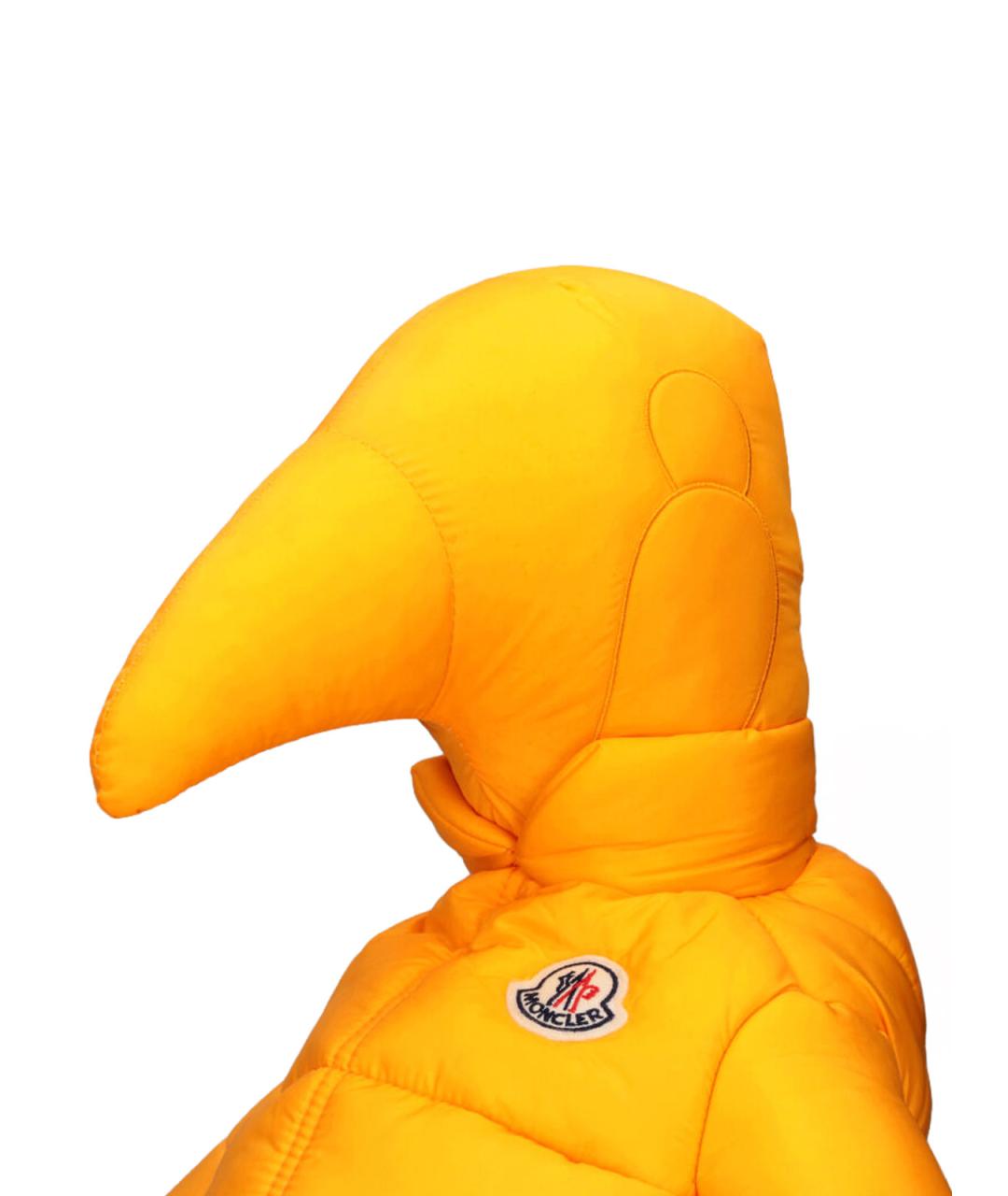 MONCLER Желтая синтетическая сумка на плечо, фото 5