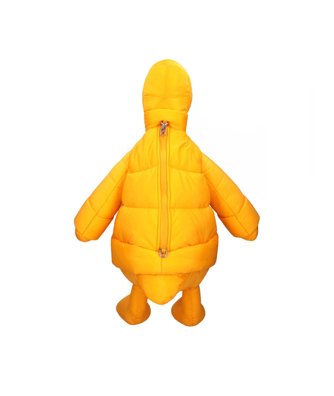 MONCLER Желтая синтетическая сумка на плечо, фото 3