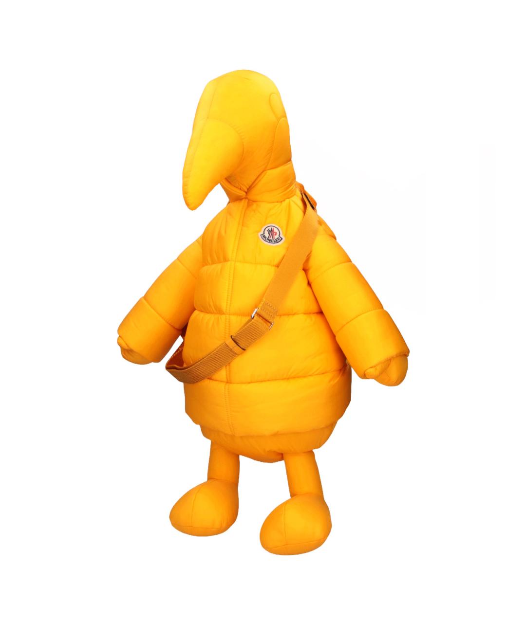 MONCLER Желтая синтетическая сумка на плечо, фото 2