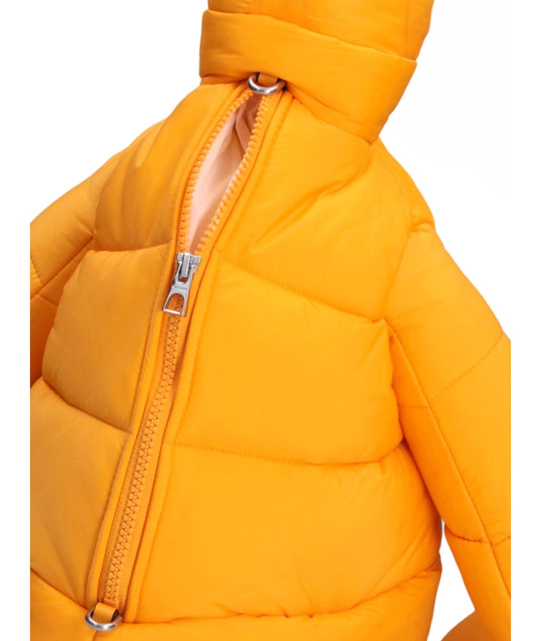 MONCLER Желтая синтетическая сумка на плечо, фото 6